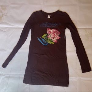 ✨ Pink Lotus Ed Hardy Top